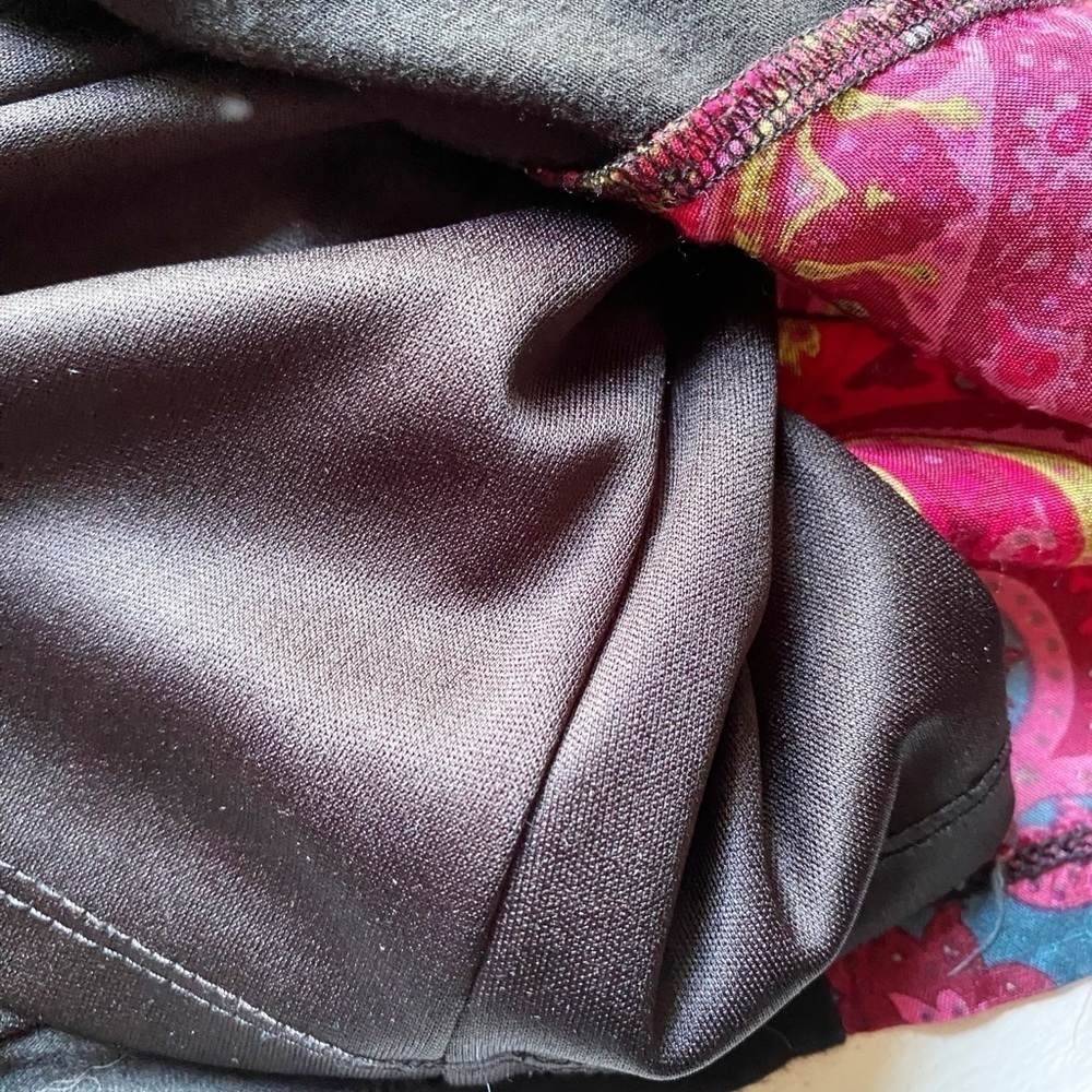 Soft Surroundings Black and Ruby Patchwork Tunic … - image 9